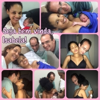 Isabela, lindinha com 2730g e 52cm, filha da Thais Cristina Venturini e Ronan Ribeiro Venturini.