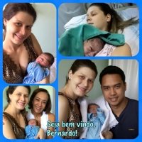 Bebê Bernardo, Débora Vieira e Mauricio
