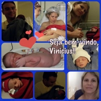 Com 2900g e 50cm o Vinucius Filho, filho da Viviane Mendes e Vinicius