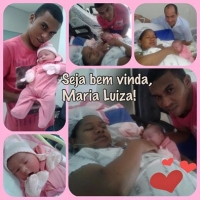 Maria Luiza, com 4kg e 52cm, filha da Cleonice Guimarães e Wando e irmãzinha do Juan Davi, grande e linda!!